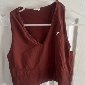 Gymshark Burgundy Tank Top